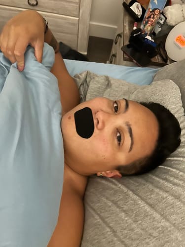 Customer photo review of Mouth Tape customer review