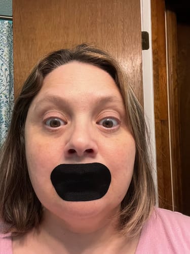 Customer photo review of Mouth Tape customer review