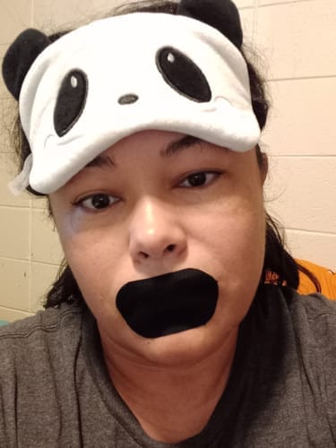 Customer photo review of Mouth Tape customer review