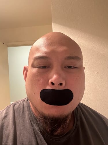 Customer photo review of Mouth Tape customer review